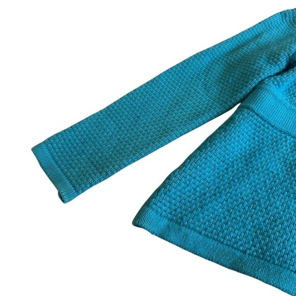 LL Bean Teal Button-Down Cardigan Sweater Vintage Angora Cotton Size XS Women's - Picture 10 of 11